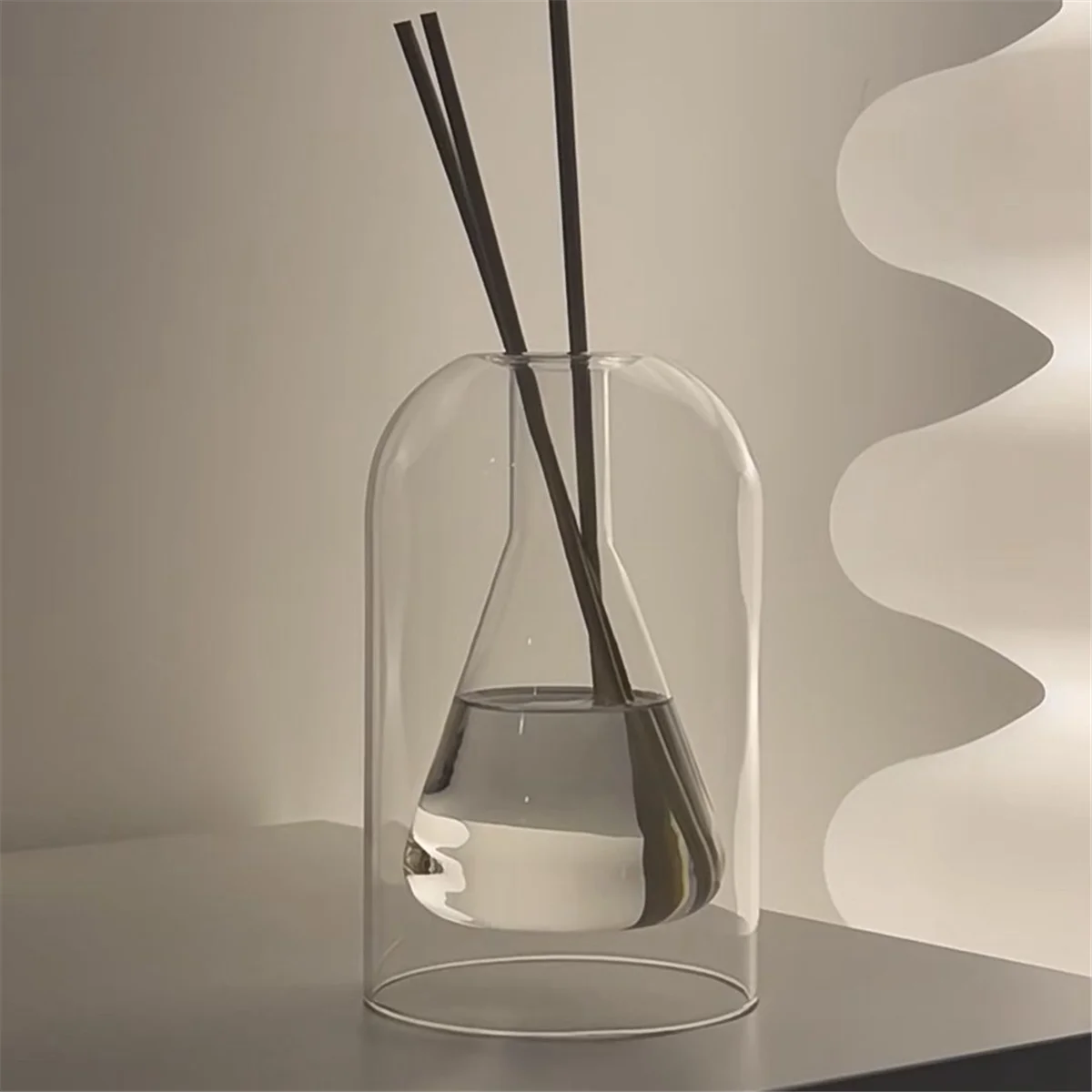 BABQ Storage Containers Diffuser Bottles Aromatherapy Diffuser Bottle Modern Diffuser Glass Bottle Essential Oil Organizers,A