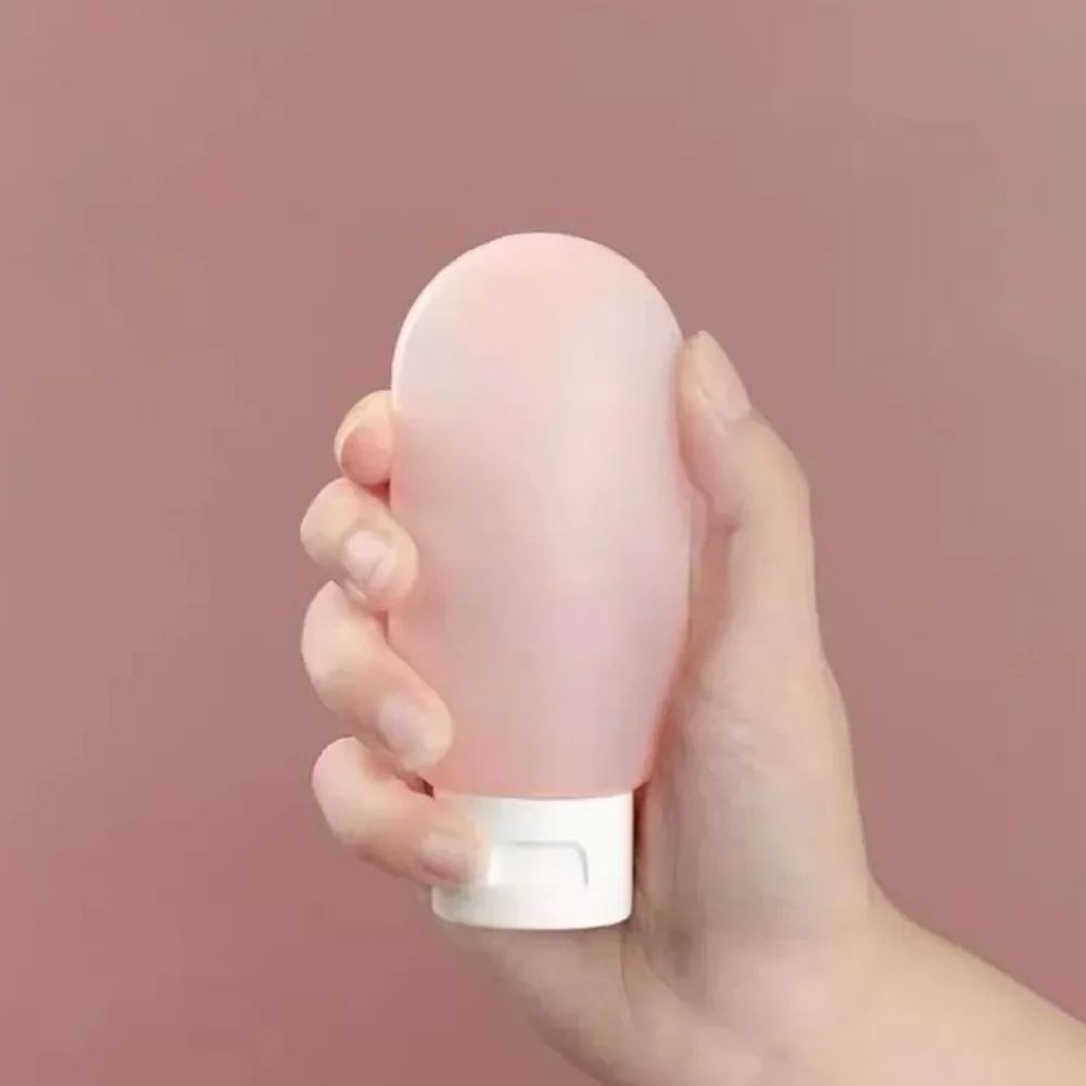 4Pcs 60ml Travel Botttle Set Refillable Bottles Soft Cream Lotion Shampoo Squeeze Tube Empty Cosmetic Containers Makeup Tools
