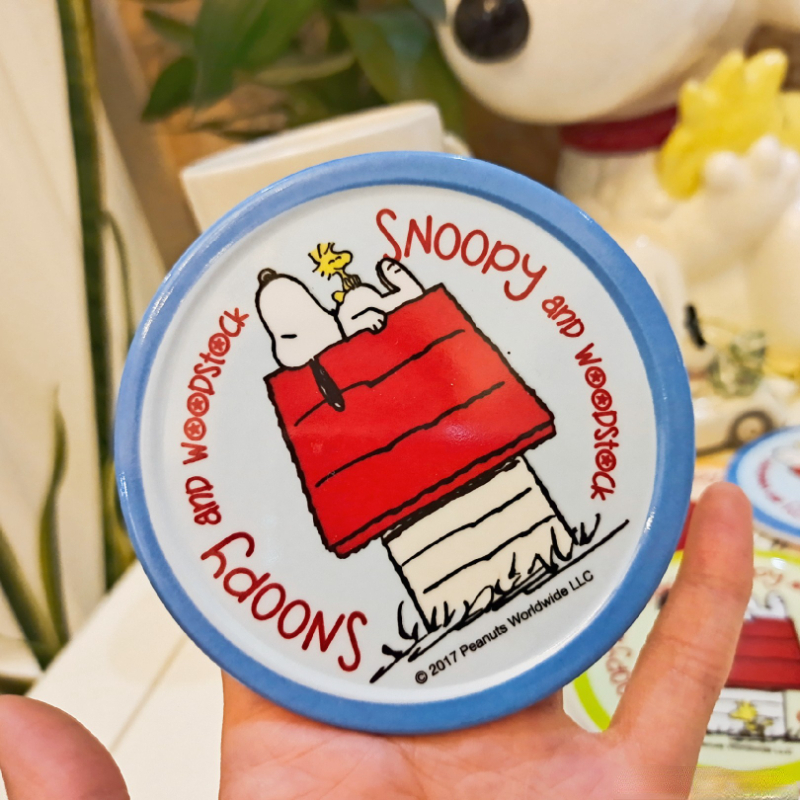 Snoopy Coaster Anime Coffee Cup Heat Insulation Table Mat Drink Cup Non Slip Pot Holder Thicken Table Placemat Accessories Gift