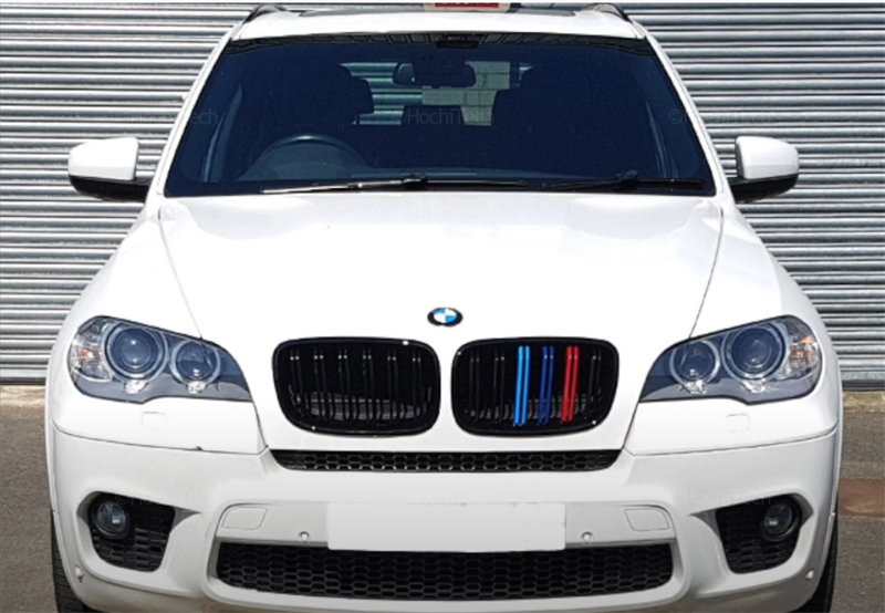 2Pcs Car Style Gloss Black Front Kidney Double Slat Grill Grille for BMW X5 E70 2007-2013  X6 E71 E72 2008-2014 Car Accessories