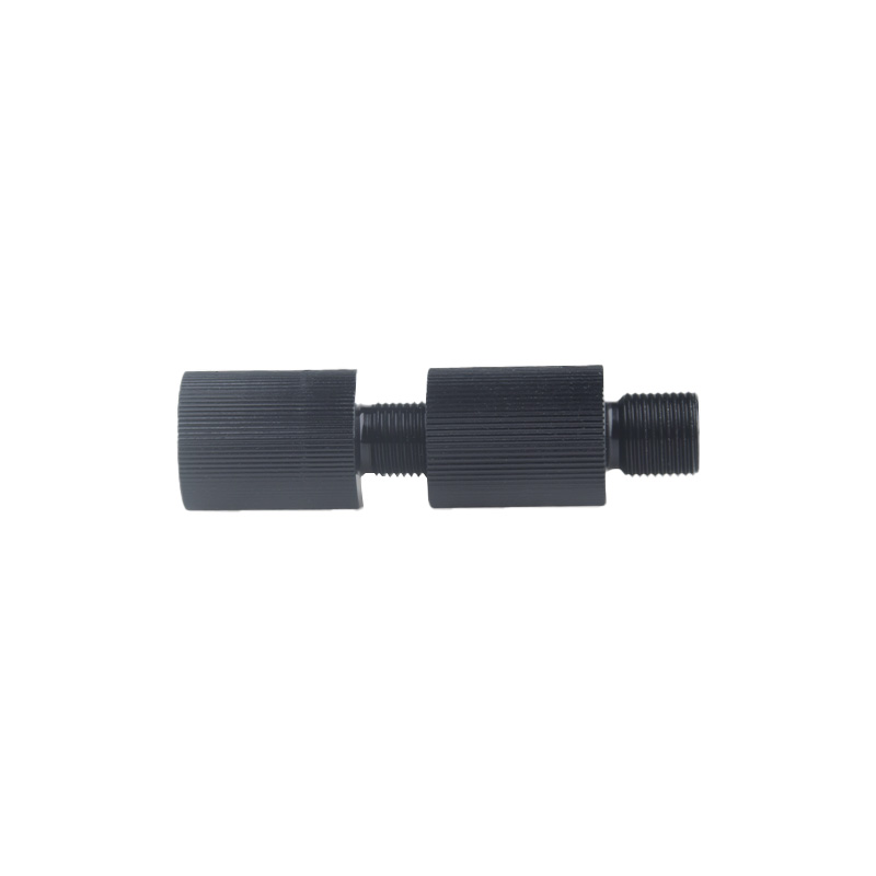 Descarga masculina de alumínio preta m18 * 1.5 a 5/8 "-adaptador fêmea do encaixe do gás de 18unf rosqueado acessórios do ar das peças do conector dos encaixes
