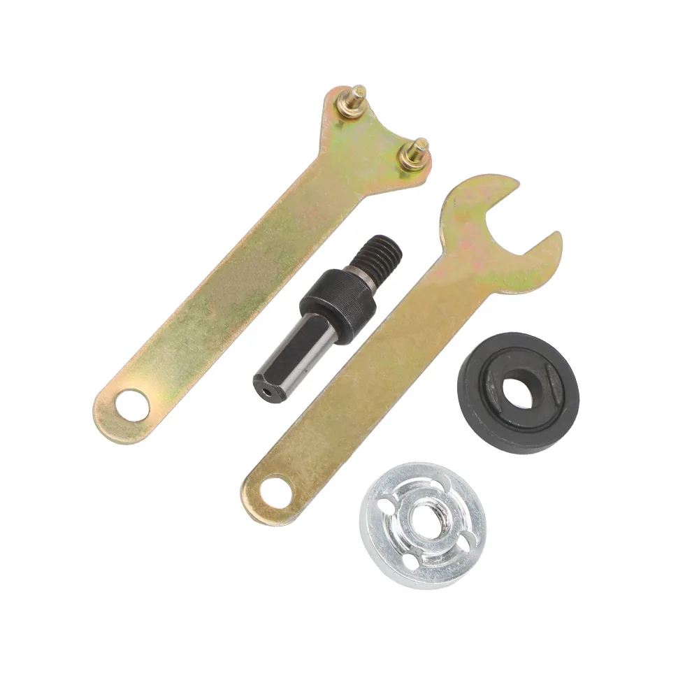 10 mm elektrische boor conversie haakse slijper drijfstang voor slijpschijf polijstschijf metalen handvat houder adapter 1 set