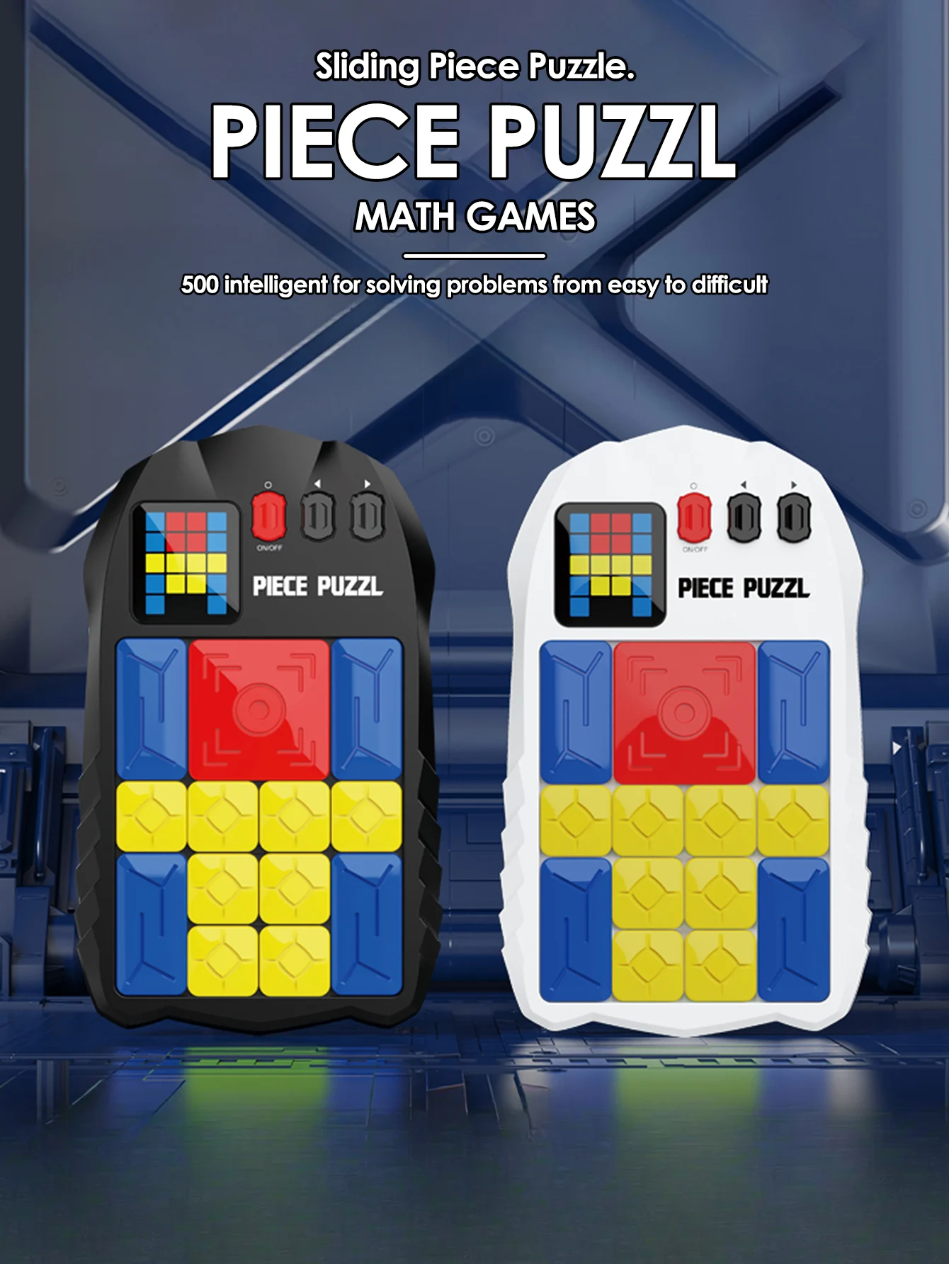 Puzzle magnétique défi blocs coulissants 500 plus de niveaux jeu de casse-tête, jouet éducatif Fidget cadeau d'anniversaire de noël pour les enfants