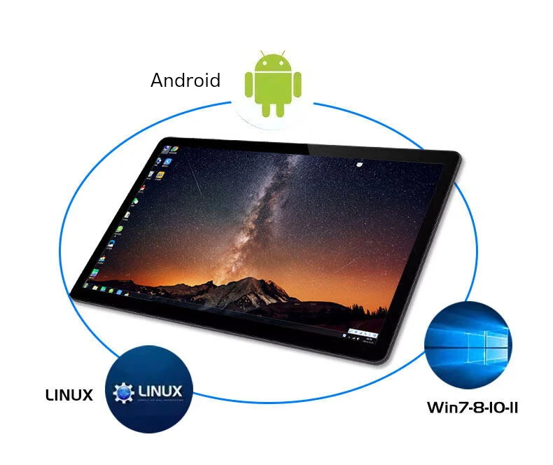 all-in-one computer touch (Intel i5-4300U, RAM 8GB, SSD 256GB, Windows 11 Pro),