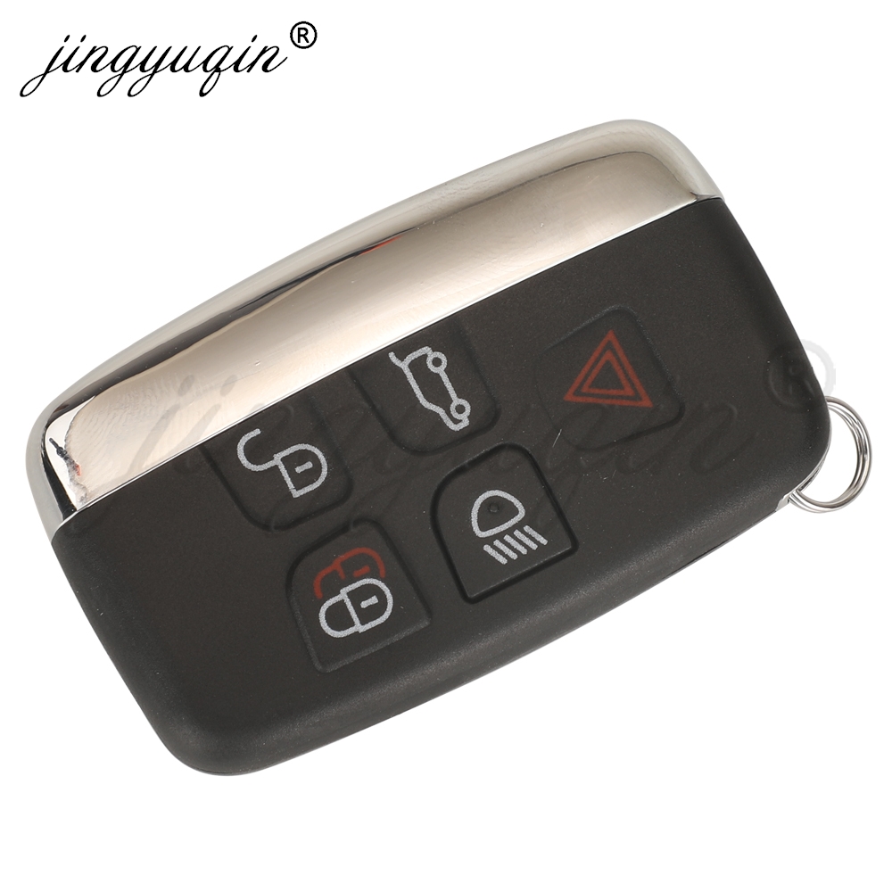 jingyuqin For Jaguar Freelander XFL XE XJ Fit Land Rover Range Rover Sport Evoque Discovery 4 Smart Remote Car Key Shell 5Button