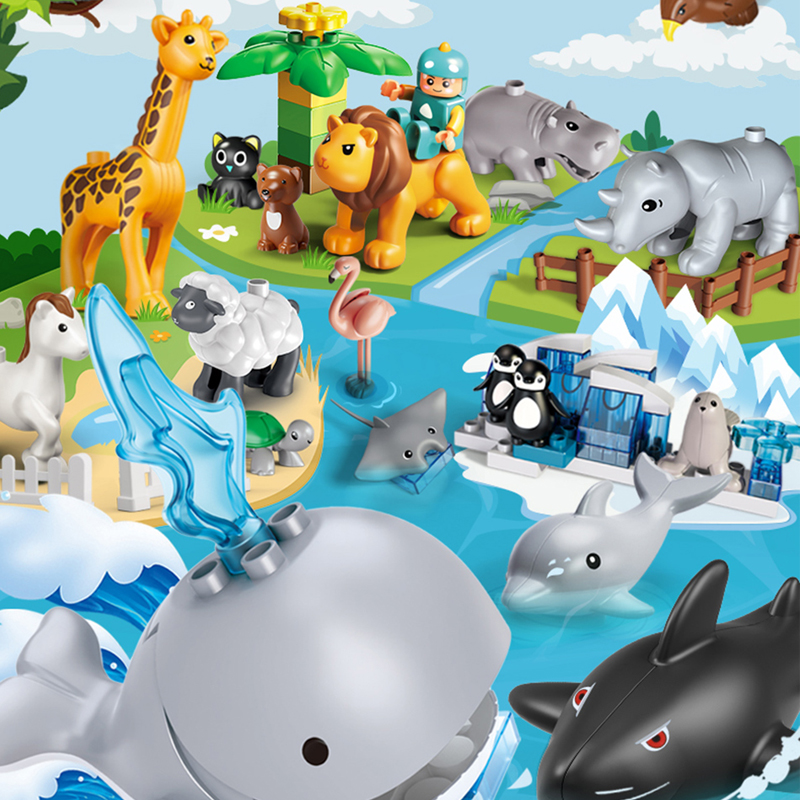 26 teile/satz Große Größe Figur Tiere Block Bauernhof Serie Große Bausteine Tiere Serie Spielzeug Für Kinder Kinder Party Geschenk