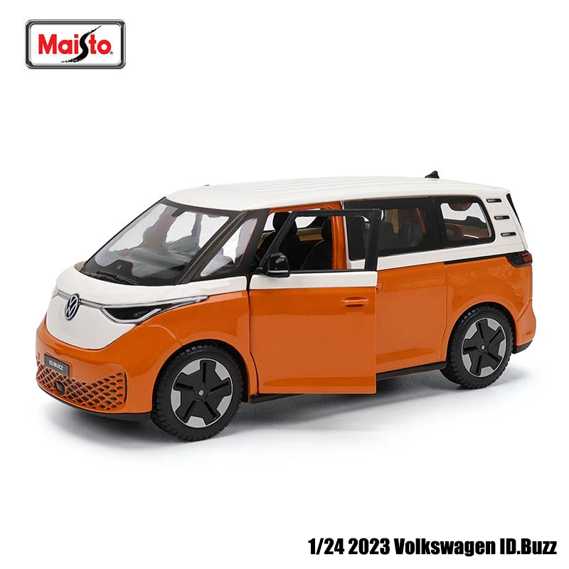 Maisto 1:24 2023 フォルクスワーゲン ID.バズシミュレーション合金車モデル工芸品装飾コレクションおもちゃツールギフト誕生日プレゼント