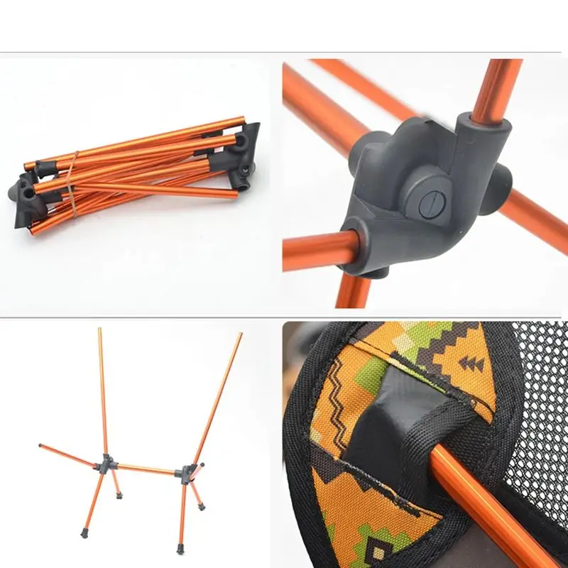 Ngoài Trời Gấp Di Động Ghế Có Mang Theo Túi, Nặng 90Kg Dung Lượng Siêu Nhẹ Cắm Trại Ghế Gấp Đi Biển