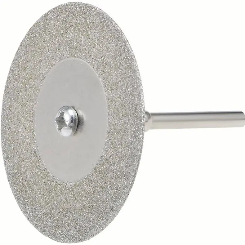 10 Mini Nhám Cắt Kim Cương Bộ Đĩa Dremel Rotary Cắt Lưỡi Cưa Trục Nghiền Đĩa Có Mandrel Xoay dụng Cụ