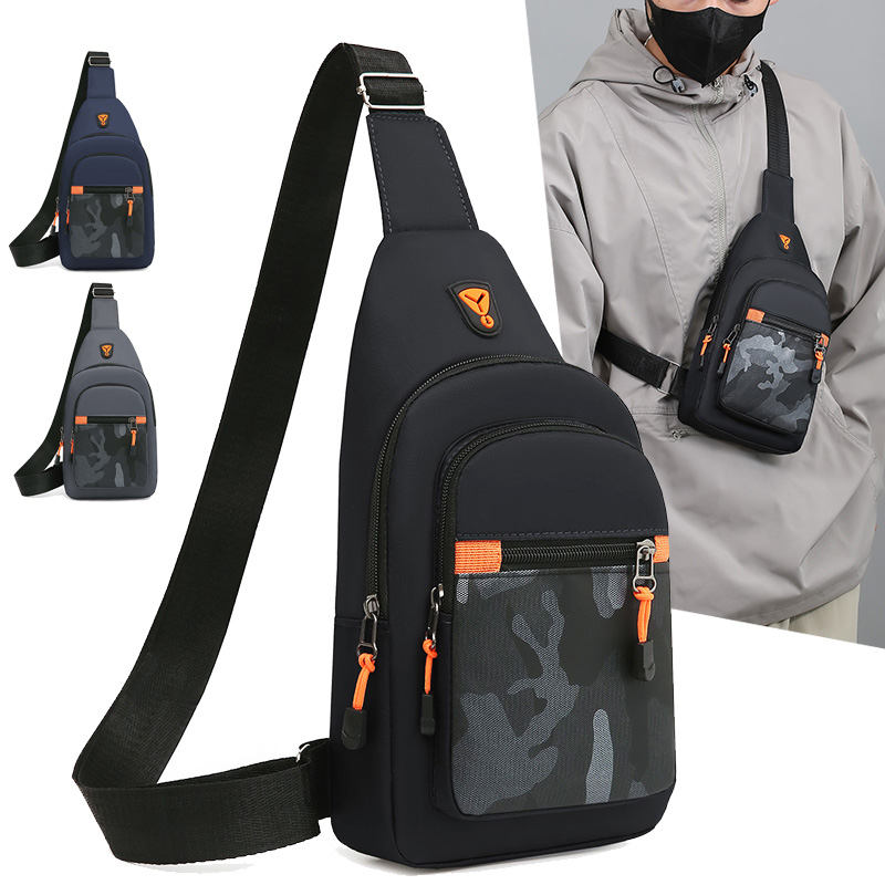 Brusttasche Herren One Shoulder Umhängetasche Große Kapazität Outdoor Sport Freizeit Mode Kleine Umhängetasche Rucksack Herren