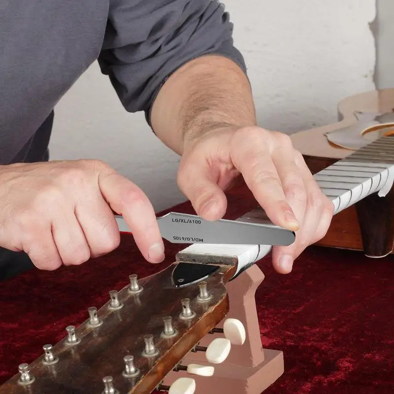 Lima de traste de guitarra, lima de traste para moler, lima de coronación, herramienta Luthier, herramienta de nivelación de traste de doble cara, herramientas de traste de guitarra