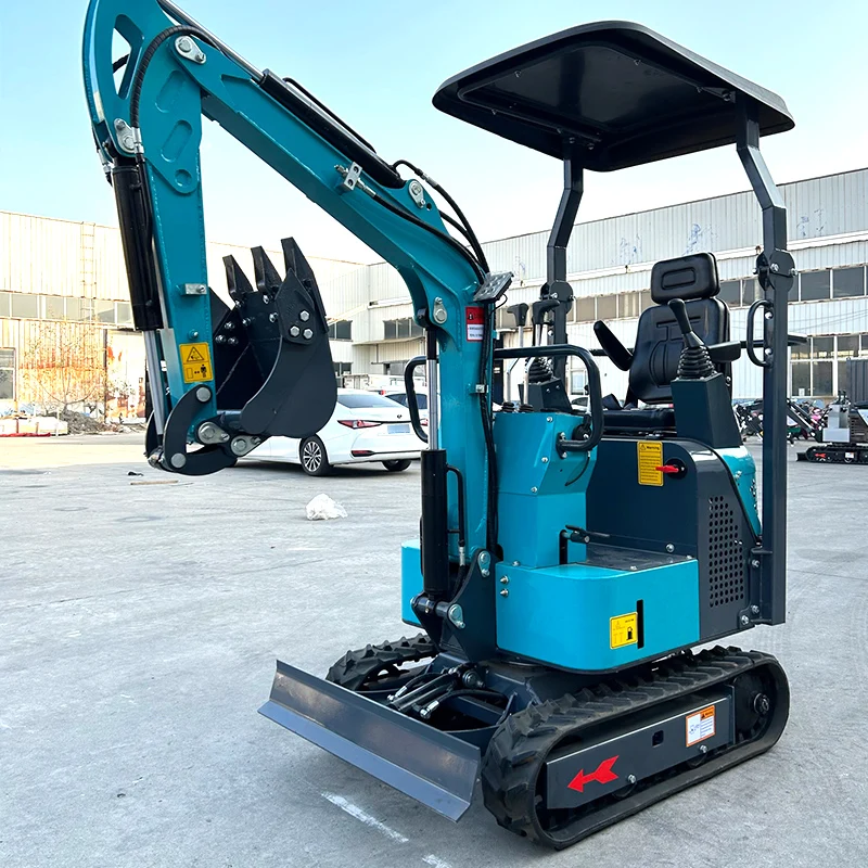 Miniexcavadora sobre orugas de cola cero, pequeña excavadora personalizada, retroexcavadora sobre orugas con pulgar Euro 5/EPA Garden/Granja/Sit