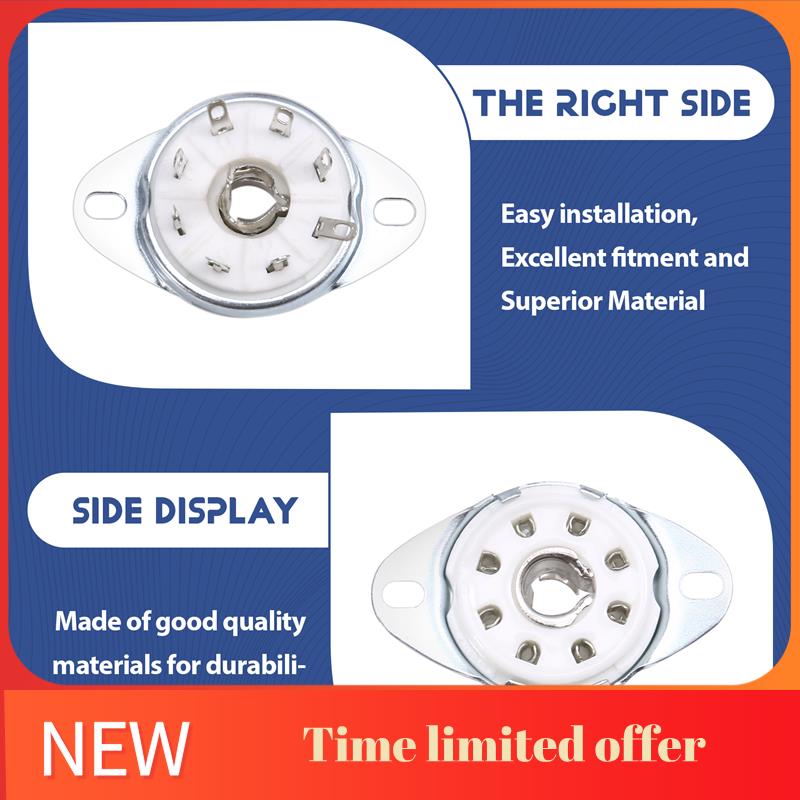 A42T-10Pcs 8PIN K8A Octal Tube Socket  Valve Base For EBL21 ECH21 4P1S 5B254 7N7 4J1S