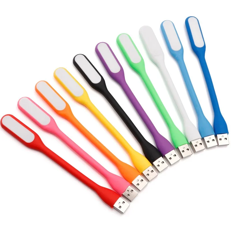 보조배터리 컴퓨터용 접이식 눈 보호 램프, 미니 USB LED 조명, 휴대용 독서 조명, LED 야간 조명, DC 5V, 2 개, 4 개