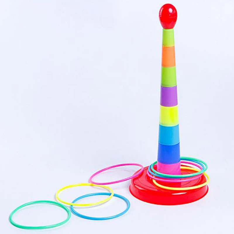Virola empilhada brinquedos crianças jogar círculo jogo diversão indoor ao ar livre educação precoce pai-filho interativo crianças presente tmz