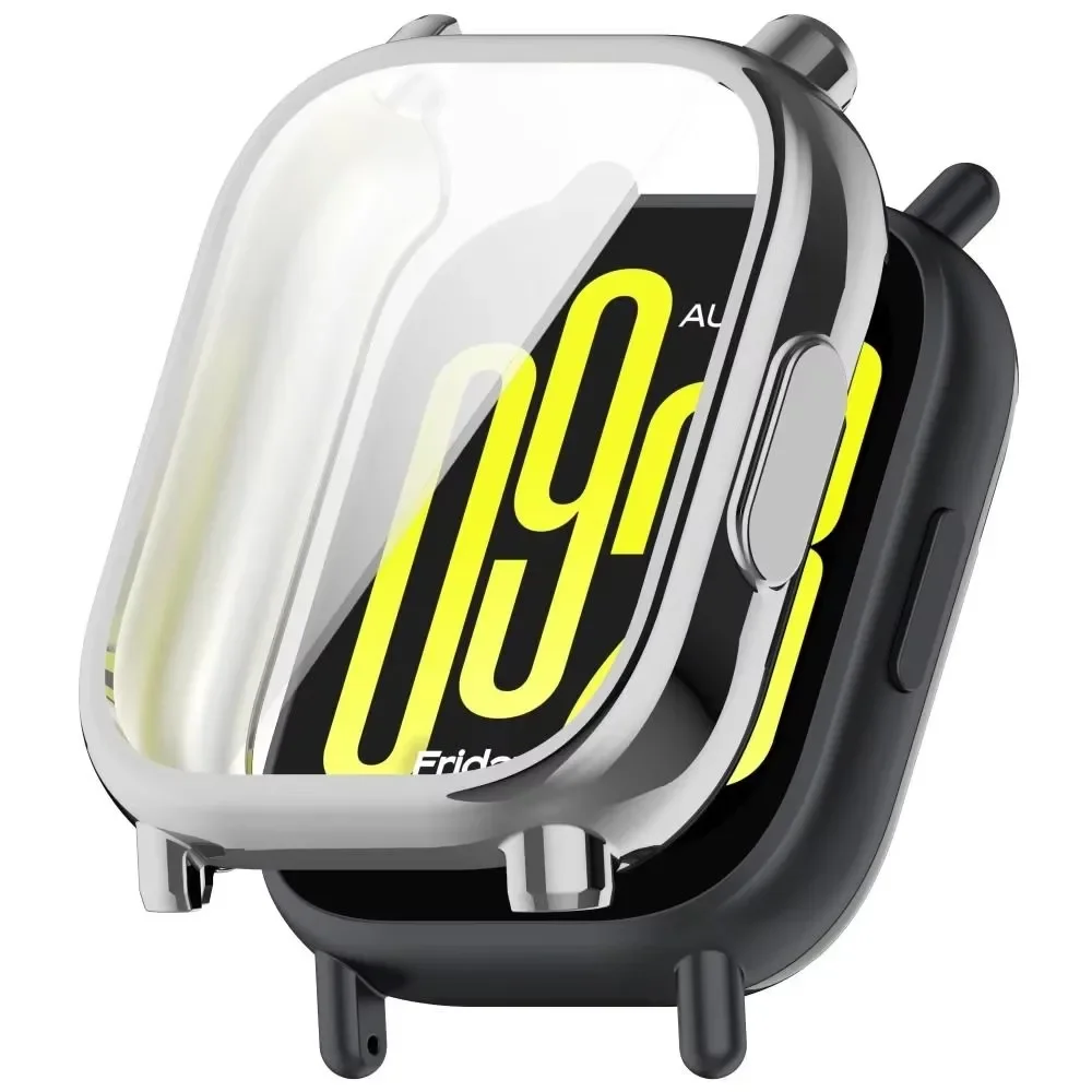 Funda todo incluido de TPU para Redmi Watch 5 Lite/5 Active Soft TPU Plating Protector Watch Cover Suit para Redmi Watch