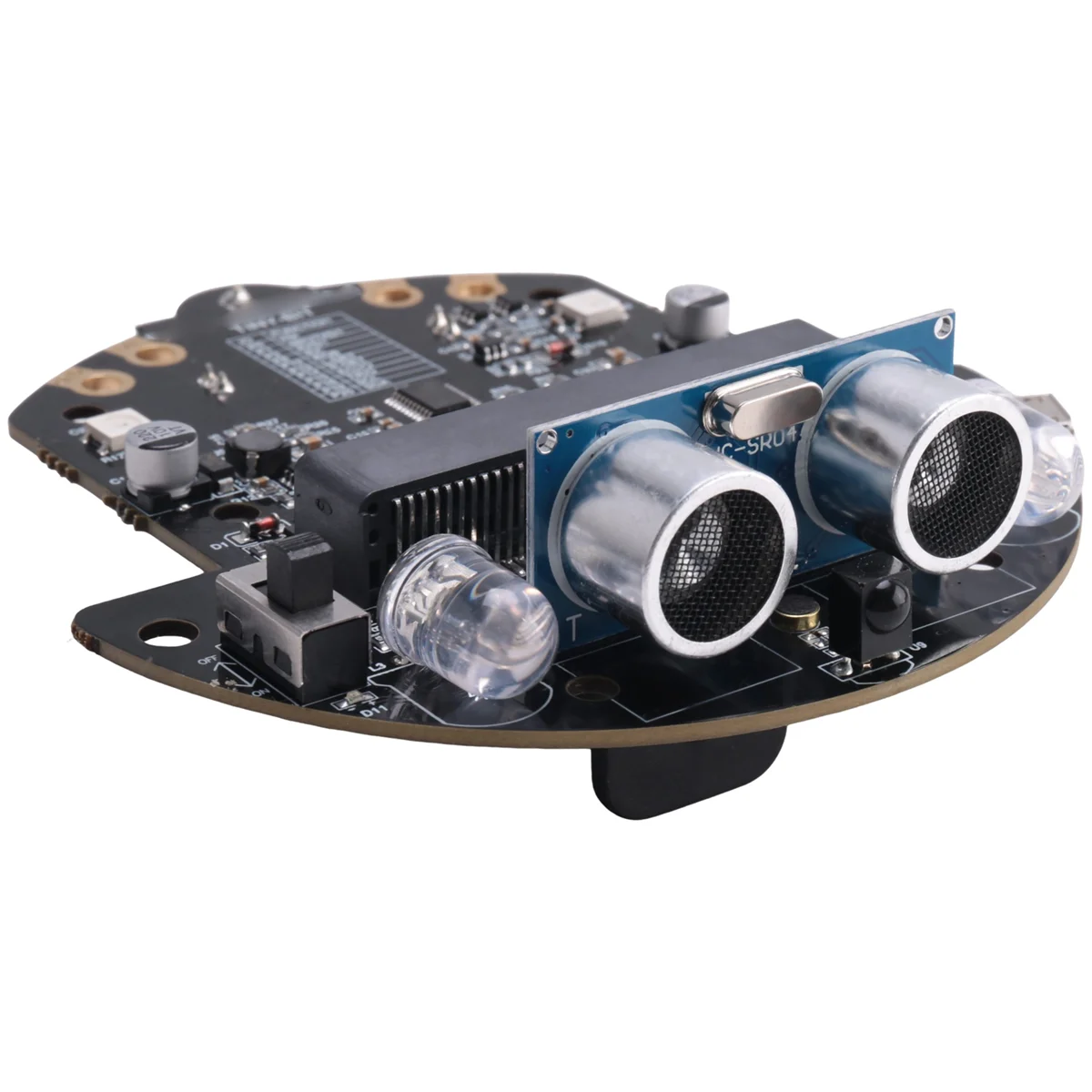 Programmierbares Roboter-Roboter-Kit basierend auf BBC Microbit V2 und V1 für STEM-Coding-Bildung mit aufladbarem Akku(A)-CKFAM