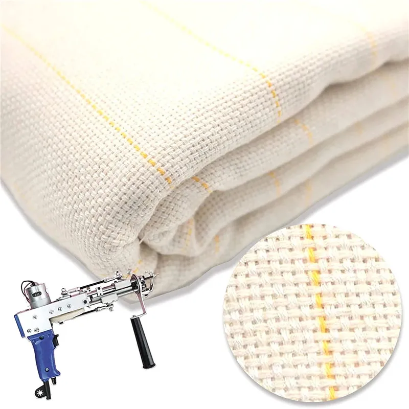 2,1 m x 3 m Mönchstuch, Tufting-Tuch, markierte Linien, gewebt, für die Herstellung von Kleidungsstücken, DIY-Mönchstuch, Teppich, Wandteppich, Teppichherstellung, Handarbeiten