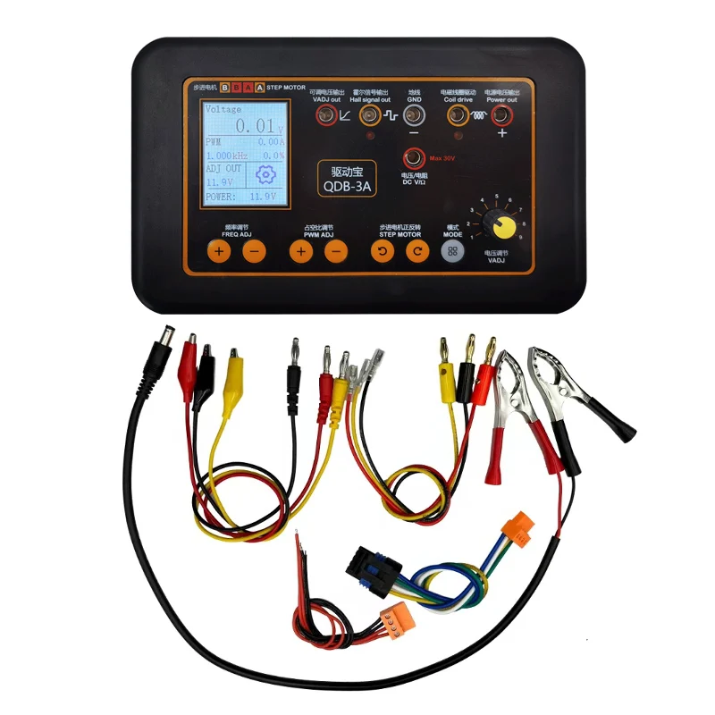 ใหม่! รถยนต์คอยล์จุดระเบิดทดสอบหัวฉีดโซลินอยด์วาล์วไม่ได้ใช้งาน Stepper Motor เครื่องมือเครื่องทดสอบเครื่องตรวจจับความผิดพลาดไดรฟ์จําลอง