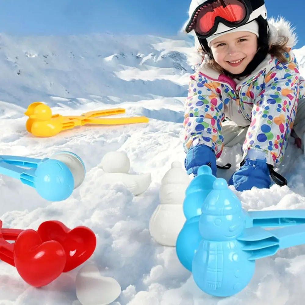 Winter Snow Toys Kit, Homezo Snowball Maker Tool, Snowball Maker, Snowball Maker Tool, Snow Play Toys for Kids, with Handle
