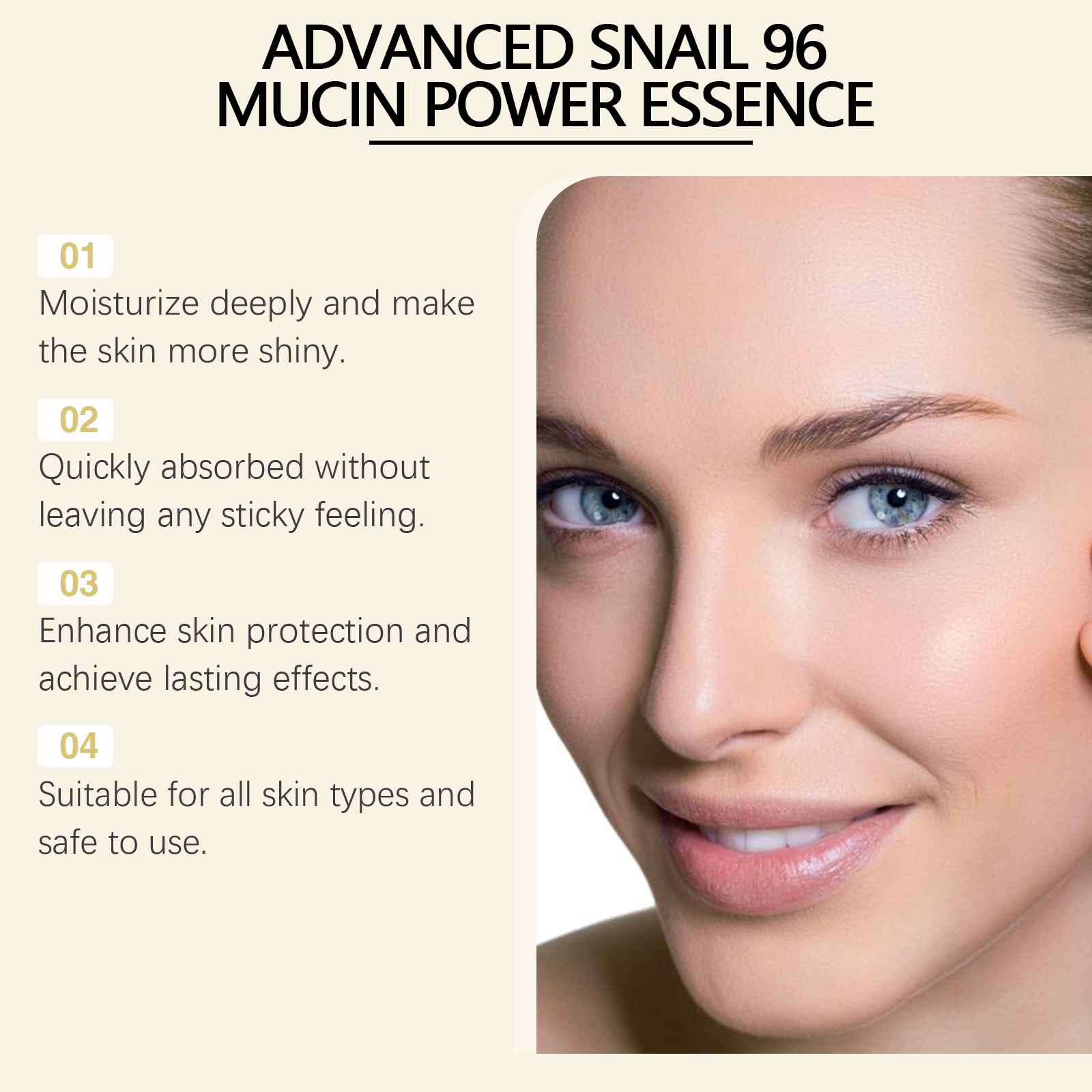 Advanced Snail 96 Mucin Power Essence Hydrating Booster Deep Moisture Revitalize Dull Skin Soothing Face Treatment Glow Essence