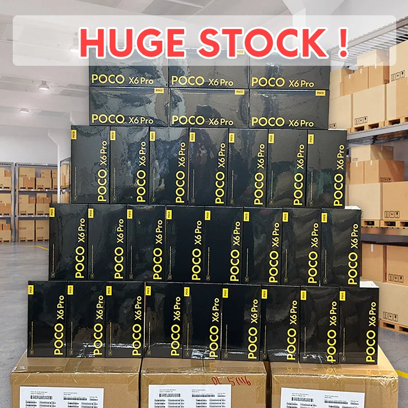 新しい POCO X6 Pro 5G グローバルバージョンスマートフォン NFC 寸法 8300-Ultra 6.67 インチ 1.5K 120Hz DotDisplay 64MP カメラ OIS 67W