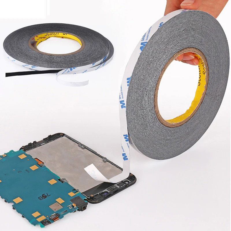 5mm-50mm*50meters Ultra-thin Black Double-sided Tape for Mobile Phone Screen LCD Display Digitizer Repair Office Stationery