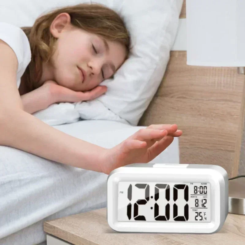 Multifunctional LED Smart Clock Alarm Clock Smart Desktop for Students and Children Simple Luminous Digital Desk Clock Timer