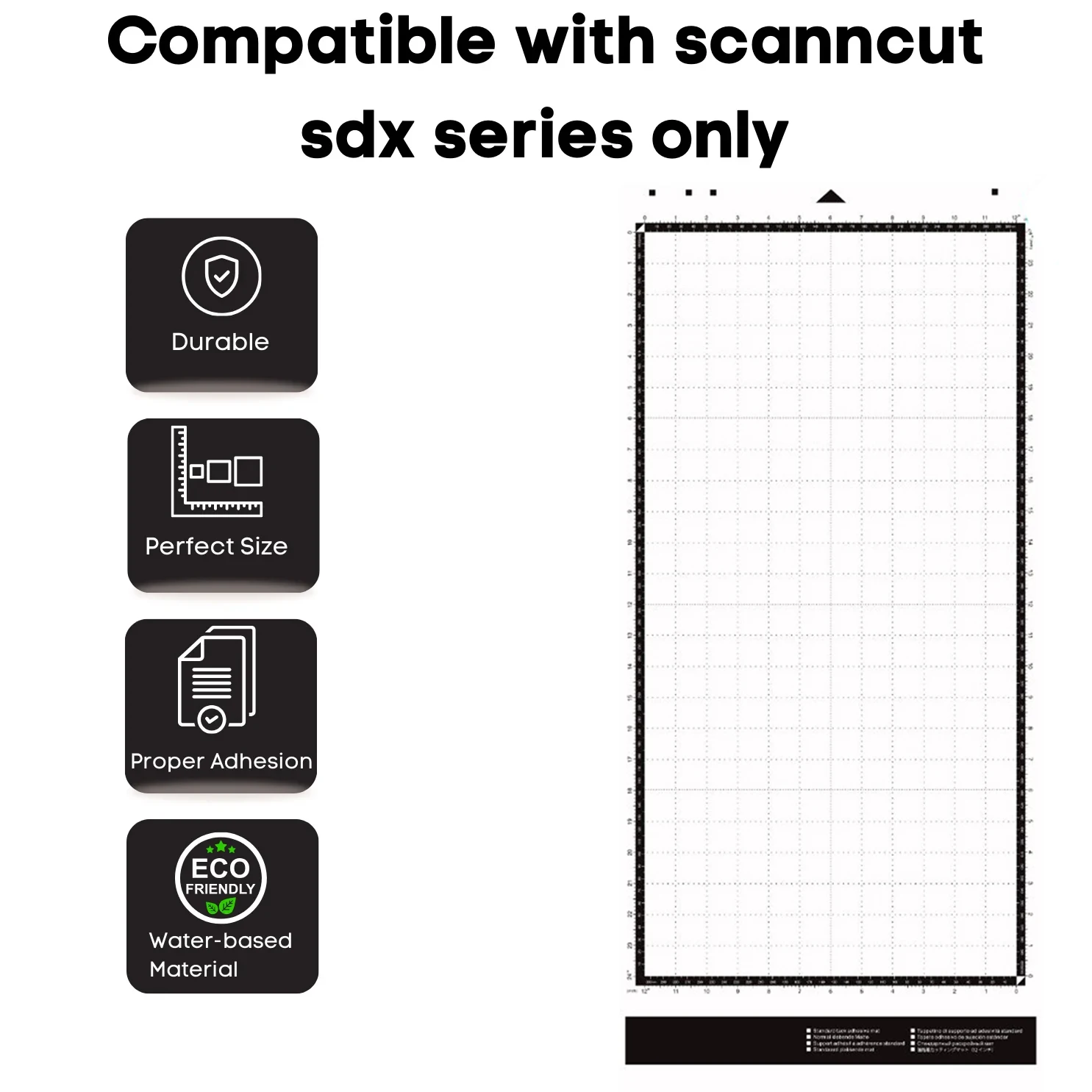 12x24inch For Brother Sdx Scanncut Cutting Mat Non-slip Sturdy Durable No Smell DIY Manual Articles Splicing Paper Cutting Pads
