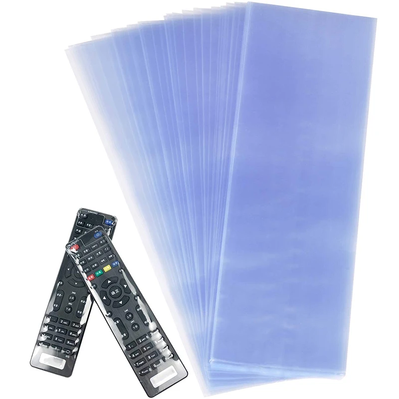Bolsa de película termorretráctil transparente para TV Box, Control remoto de vídeo, funda protectora impermeable a prueba de polvo