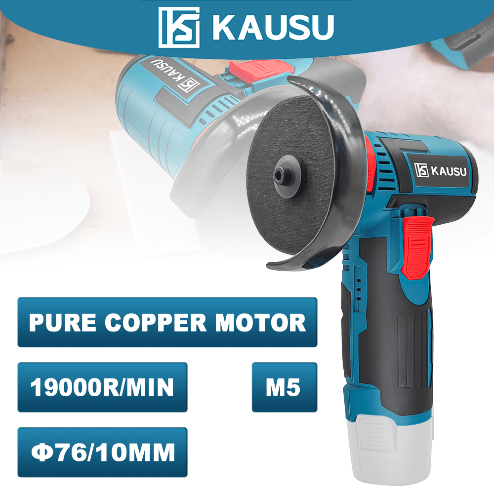 76 мм, 19000 об/мин, аккумуляторная угловая шлифовальная машина M5, электрический шлифовальный резак, керамическая плитка, дерево, камень, сталь, резка, полировка, электроинструмент «сделай сам»