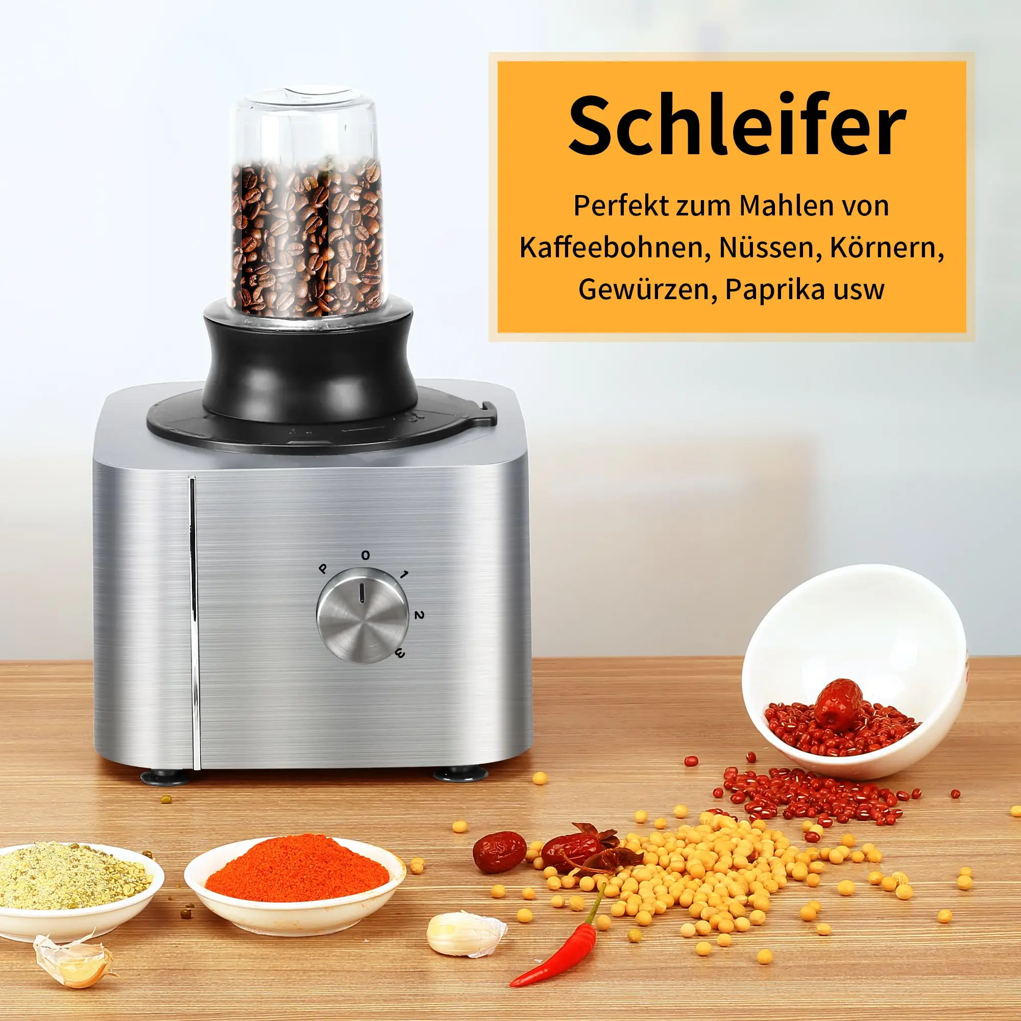 TopStrong 1100W 3,2L + 1,5L robot culinaire à trois vitesses YYFP405