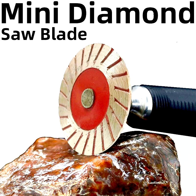 Mini diamond saw blade disc 40mm with Thread Stone cutting disc ceramic tile granite marble Lettering Carving Grinding tool