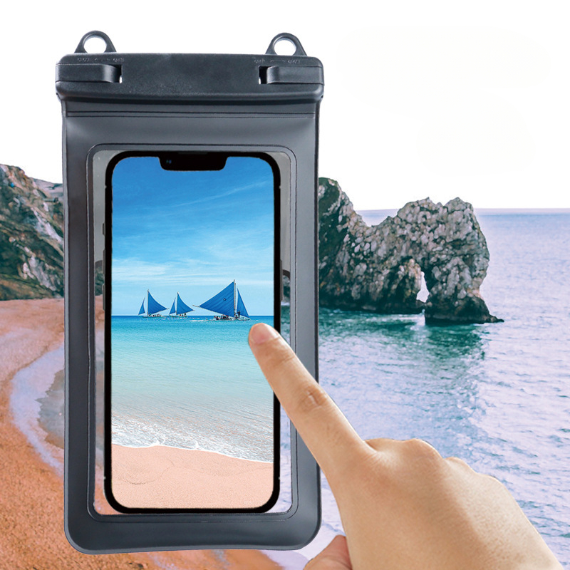 Universal กันน้ำเคสโทรศัพท์มือถือดำน้ำ PVC กระเป๋า7.5นิ้วกระเป๋าเป้กันน้ำฝาครอบใต้น้ำถุงแห้ง