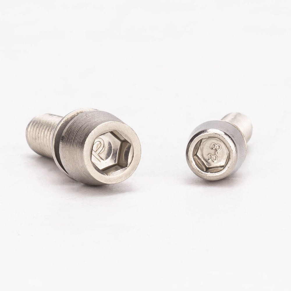 Ztto 6 peças mtb bicicleta de estrada guiador haste riser parafusos parafusos m5 m6 * 18mm parafusos de aço inoxidável com arruela