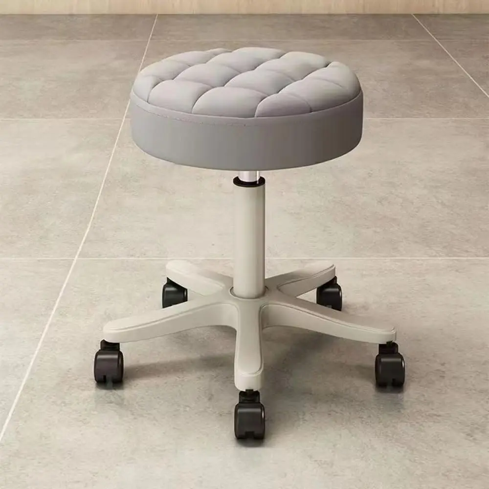 Novo redondo rolamento fezes cadeira de trabalho ajustável fezes médicas com rodas para salão de massagem spa desenho prego ensinar 360 giratória