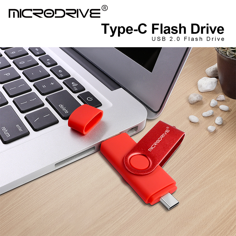 Metal OTG 2 IN 1 Type C pen drive 128GB usb memory stick 4GB 8GB 32GB 64GB 128GB cle usb cle usb flash drive memoria usb