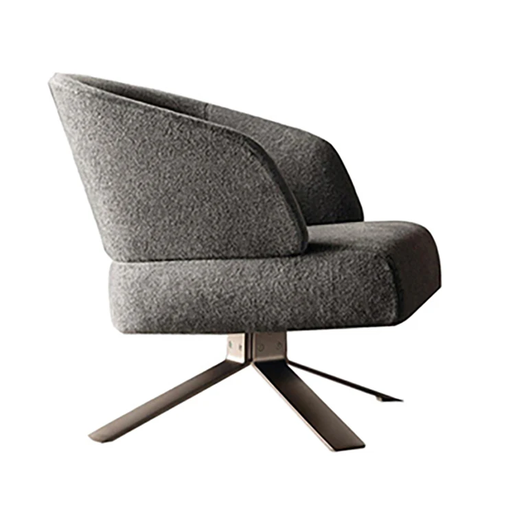 Sillón giratorio de terciopelo, mueble moderno para Hotel, restaurante, sala de estar, cafetería, a la venta