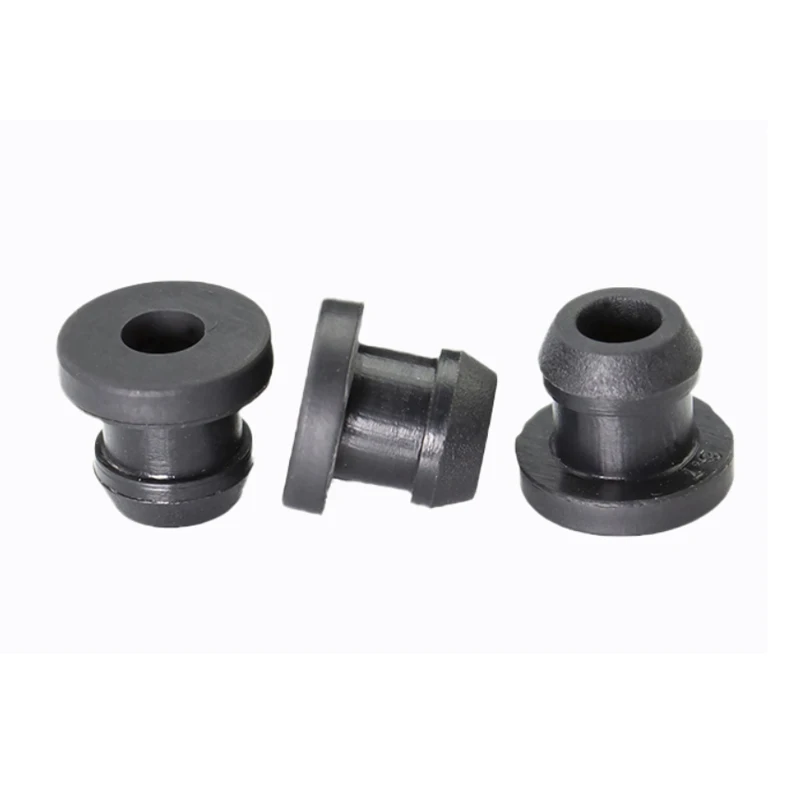 Tappi per fori con passacavo a scatto in gomma siliconica nera Tappi terminali Cavo metallico Proteggi boccola 4,5 mm-30 mm