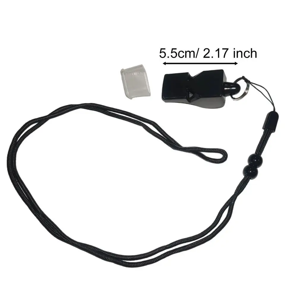 Silbatos de árbitro deportivo, silbatos con cordón para deportes, emergencias,