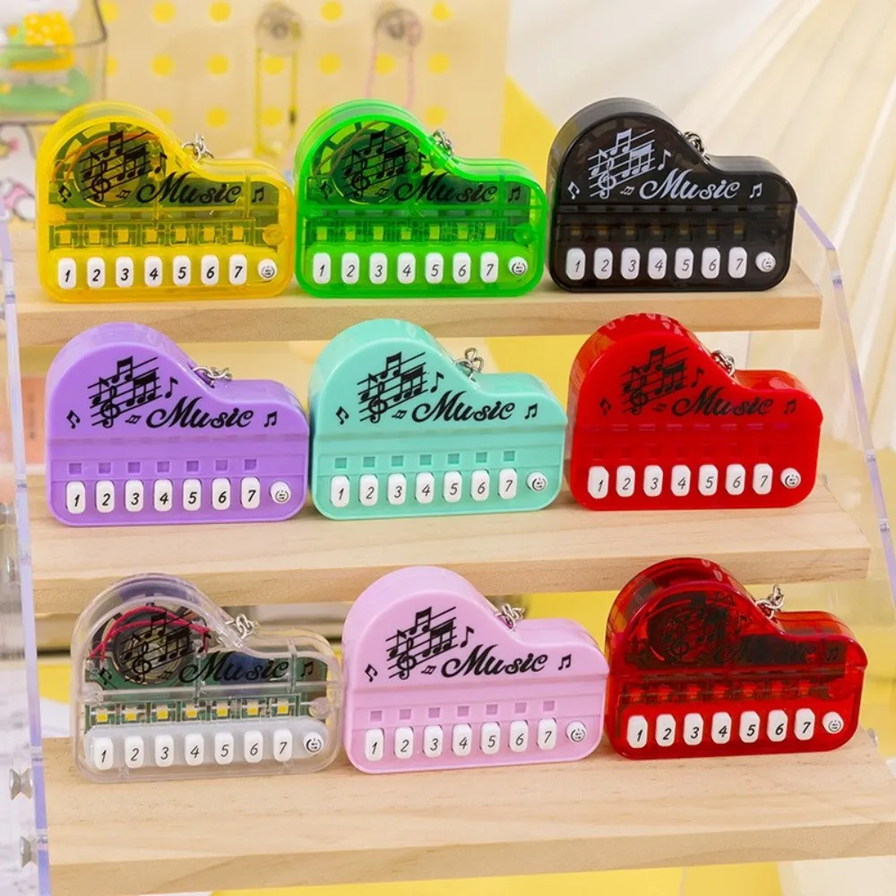 Mini giocattolo per strumenti musicali portachiavi con tastiera elettronica portatile - Portachiavi compatto per pianoforte da viaggio per amanti della musica