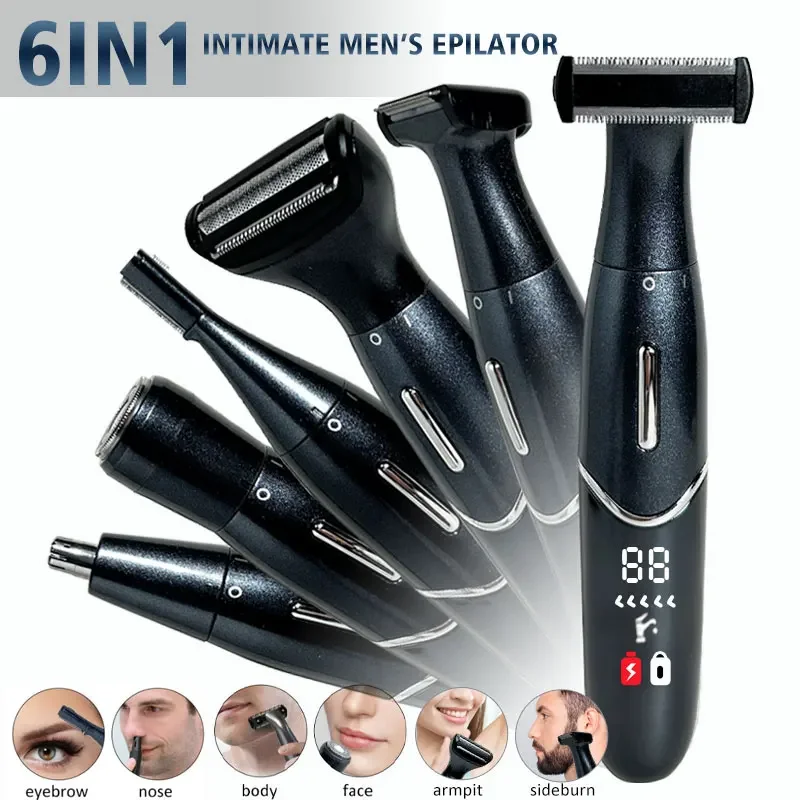 Thân Mật Khu Vực Cắt Tóc Độ Chính Xác Máy Cạo Râu Nam Đường Bikini Nhạy Cảm Dao Cạo Bóng Trứng Lông Mu Cạo Râu Tông Đơ Cắt Mặt Râu Bấm
