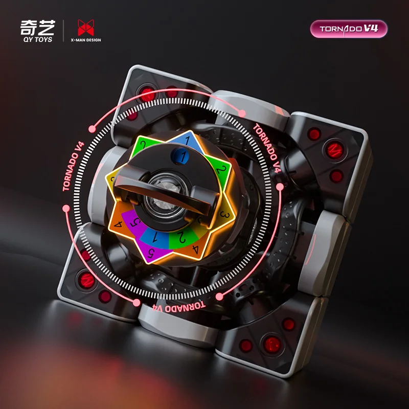 QiYi XMD Tornado V4 3x3x3 Pioneer UV เคลือบ Maglev ความเครียดบรรเทาปริศนา Racing Magic Cube ความเร็วเกมของเล่นเด็กของขวัญ