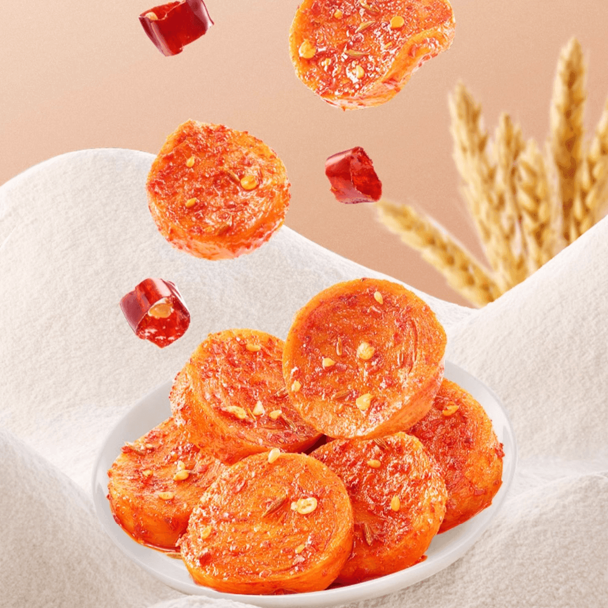 [6Packs] WEILONG Roasted Wheat Gluten Sliced , BBQ Flavor, 5.29 oz*6Packs