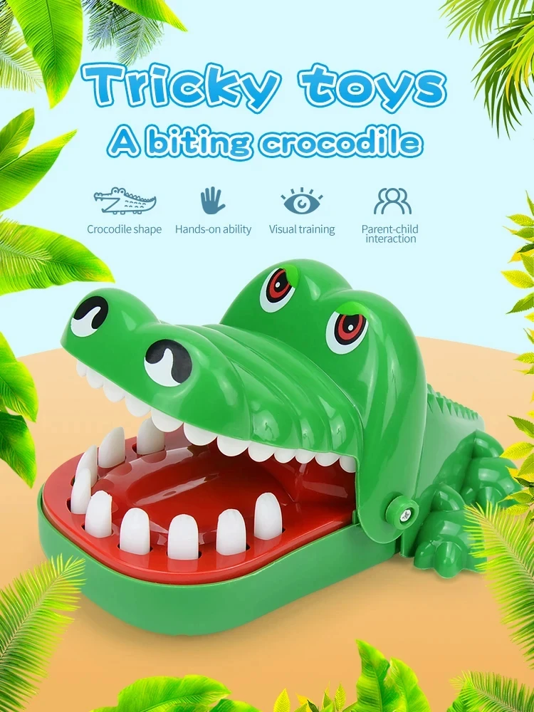 Crocodile Teeth Toys Alligator Biting Finger Dentist Classic Family Games Party Pranks Children's Lucky Game Decompression Toy