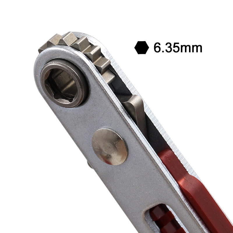 Mini Ratchet Wrench Hexagon Torx Bidirectional Control Screwdriver Drill Bit 1/4 Square Drive Sockets Screwdriver Drill Bits