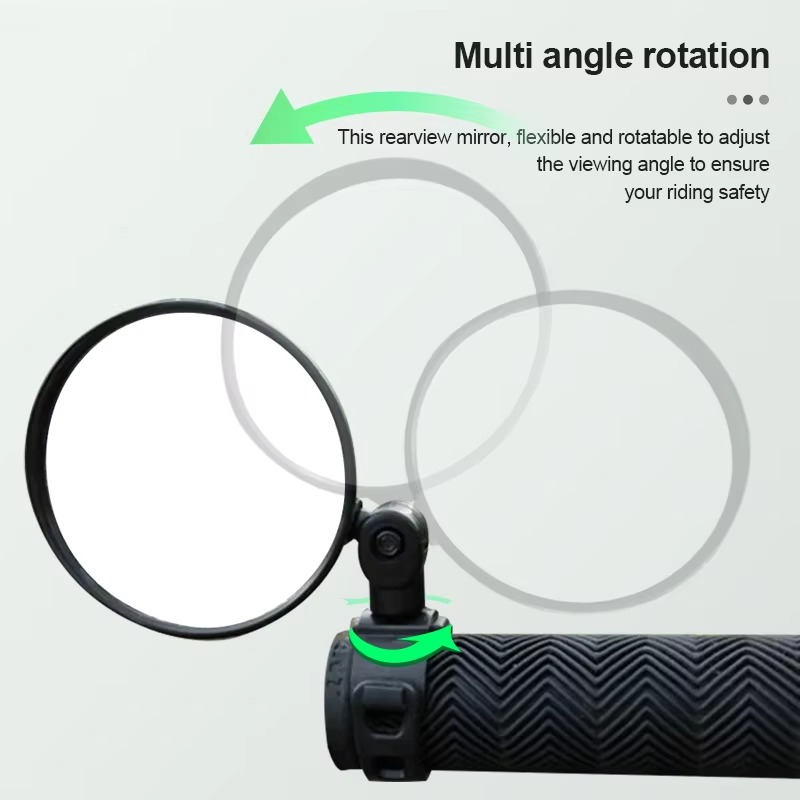 Espejo retrovisor para motocicletas, espejo lateral para visión de seguridad, espejo giratorio izquierdo y derecho, Mini vista trasera ajustable para motocicleta