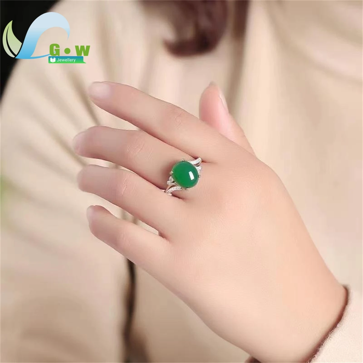 Bague en argent regardé avec calcédoine pour femme, bague ouverte réglable, bague femme, bijoux fins, style simple, cadeau de diversification, agate rouge, colonne vertébrale