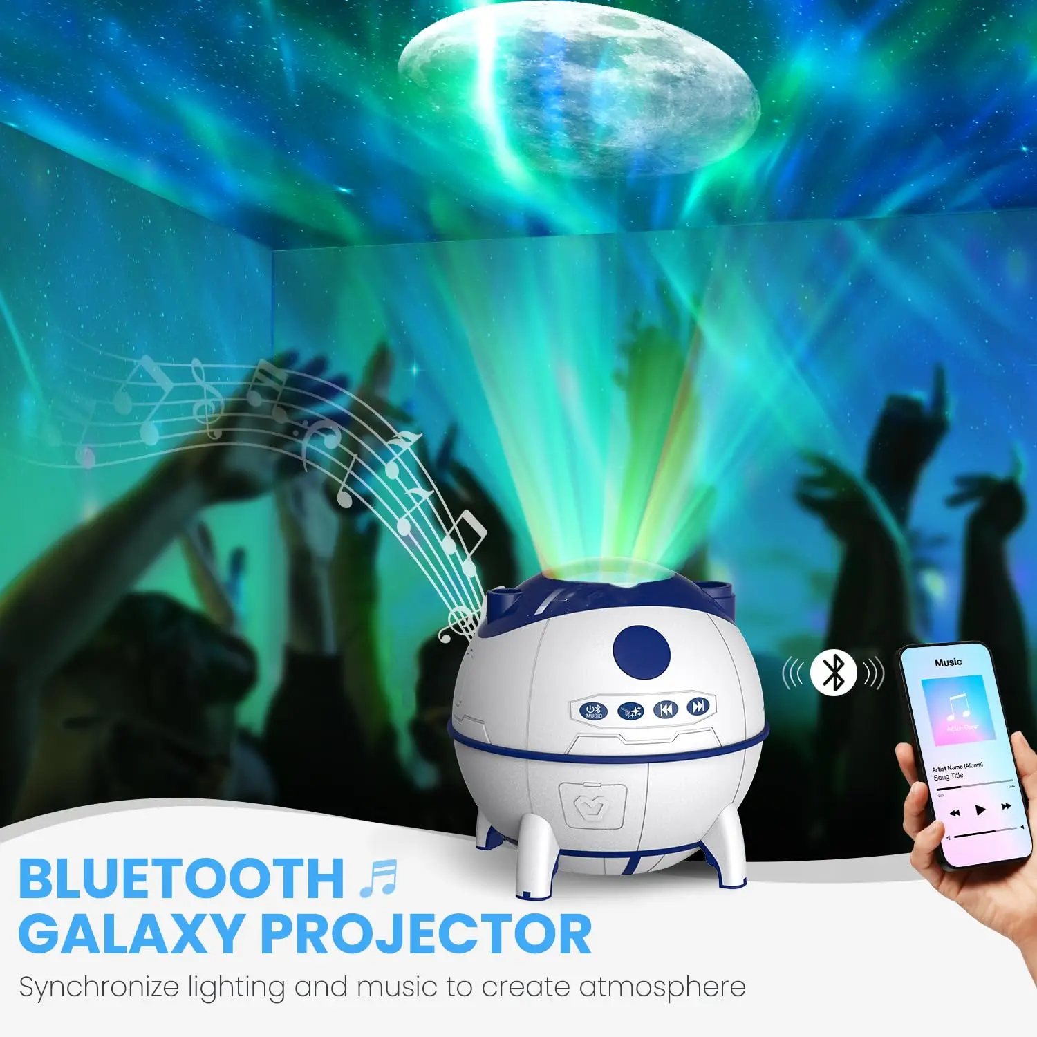 Galaxy Projector สําหรับเด็กหญิงและเด็กชาย, ไฟกลางคืนในห้องนอน, เครื่องฉายท้องฟ้าจําลอง, ของขวัญวันวาเลนไทน์, ตกแต่งคริสต์มาส