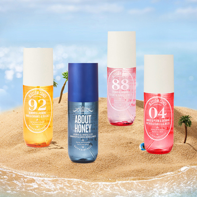 90ML Perfume Fragancia Corporal Niebla Cabello Spray Corporal Fragancia Hidratante Piel para Belleza Heath Revigorante 7 Regalos de Estilo
